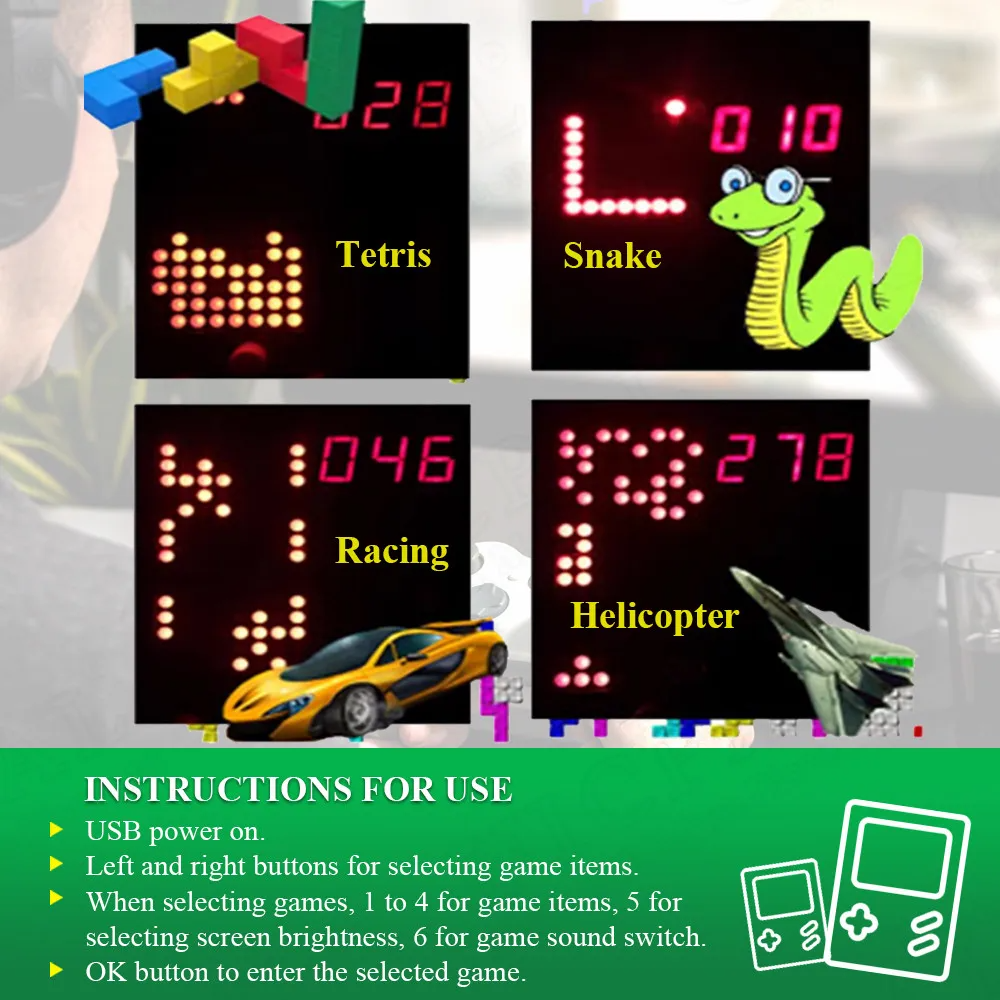 DIY Pixel Game Maker Kit Elect - Diy Electronics Learning Kit บทวิจารณ์และราคา