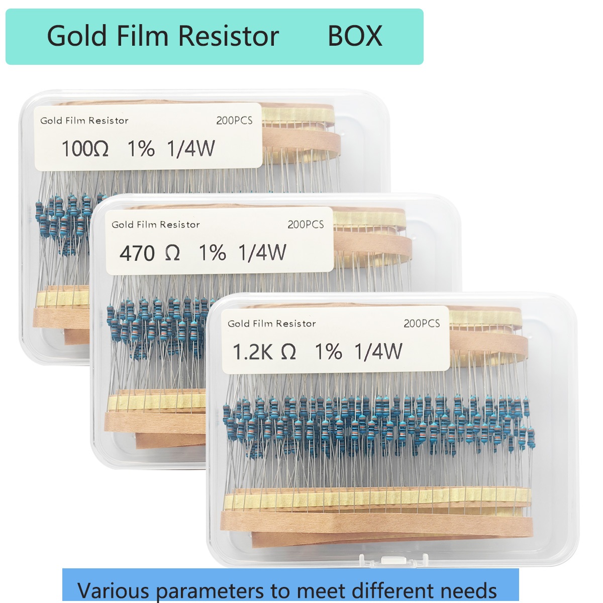 200PCS 1/4W 1% Precision Metal - Resistor Kit 1 4W บทวิจารณ์และราคา