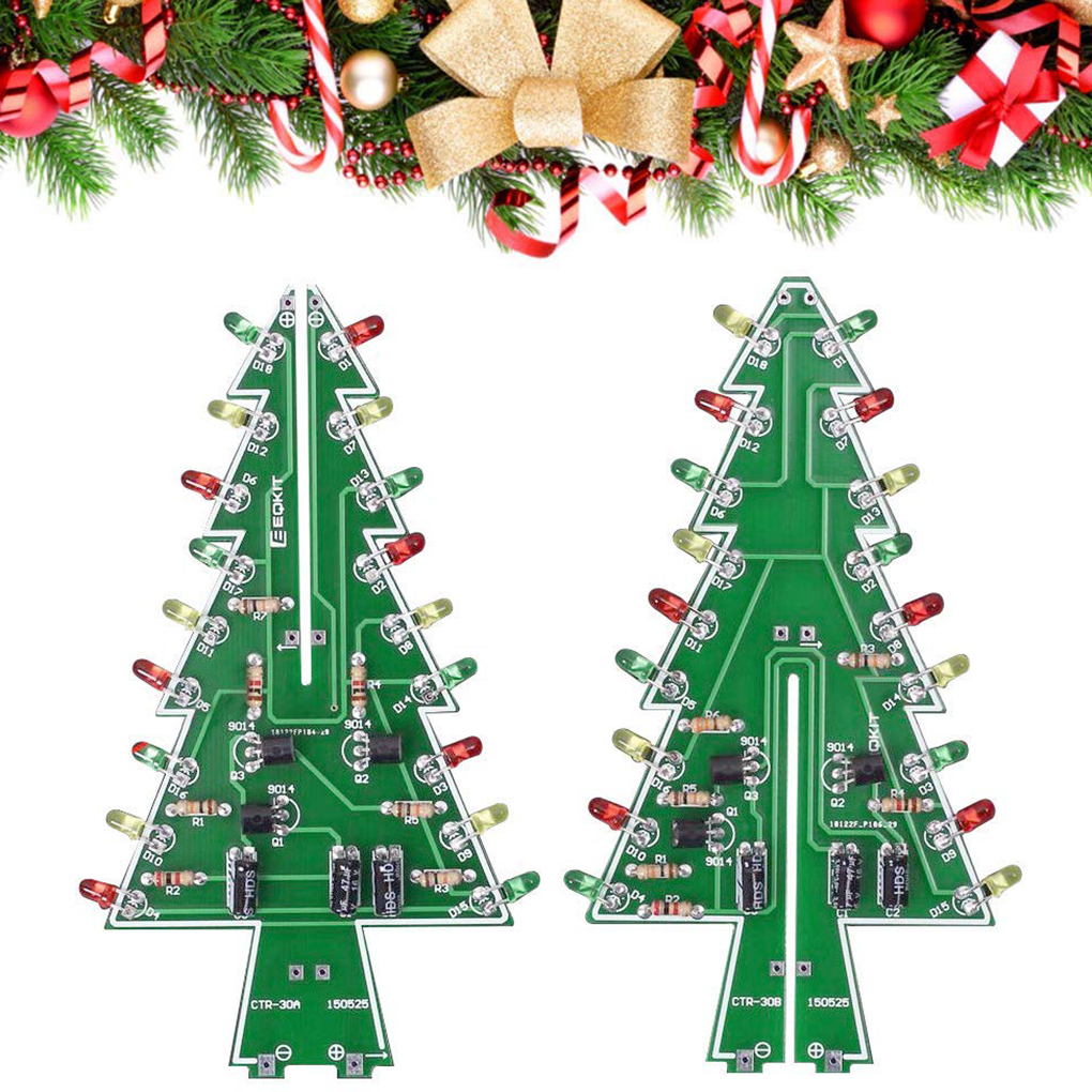 DIY Christmas Tree LED Flash K - Diy Electronics Learning Kit บทวิจารณ์และราคา