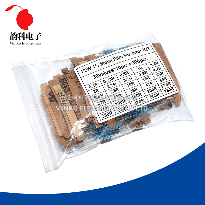 300PCS 150PCS 1/2W 1W 3W 2W Re - Resistor Kit 1 4W บทวิจารณ์และราคา