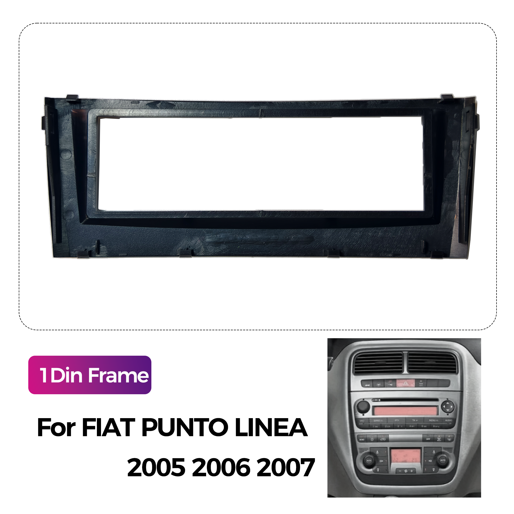 1Din Car Radio Fascia Frame Fo - Diy Electronics Radio บทวิจารณ์และราคา
