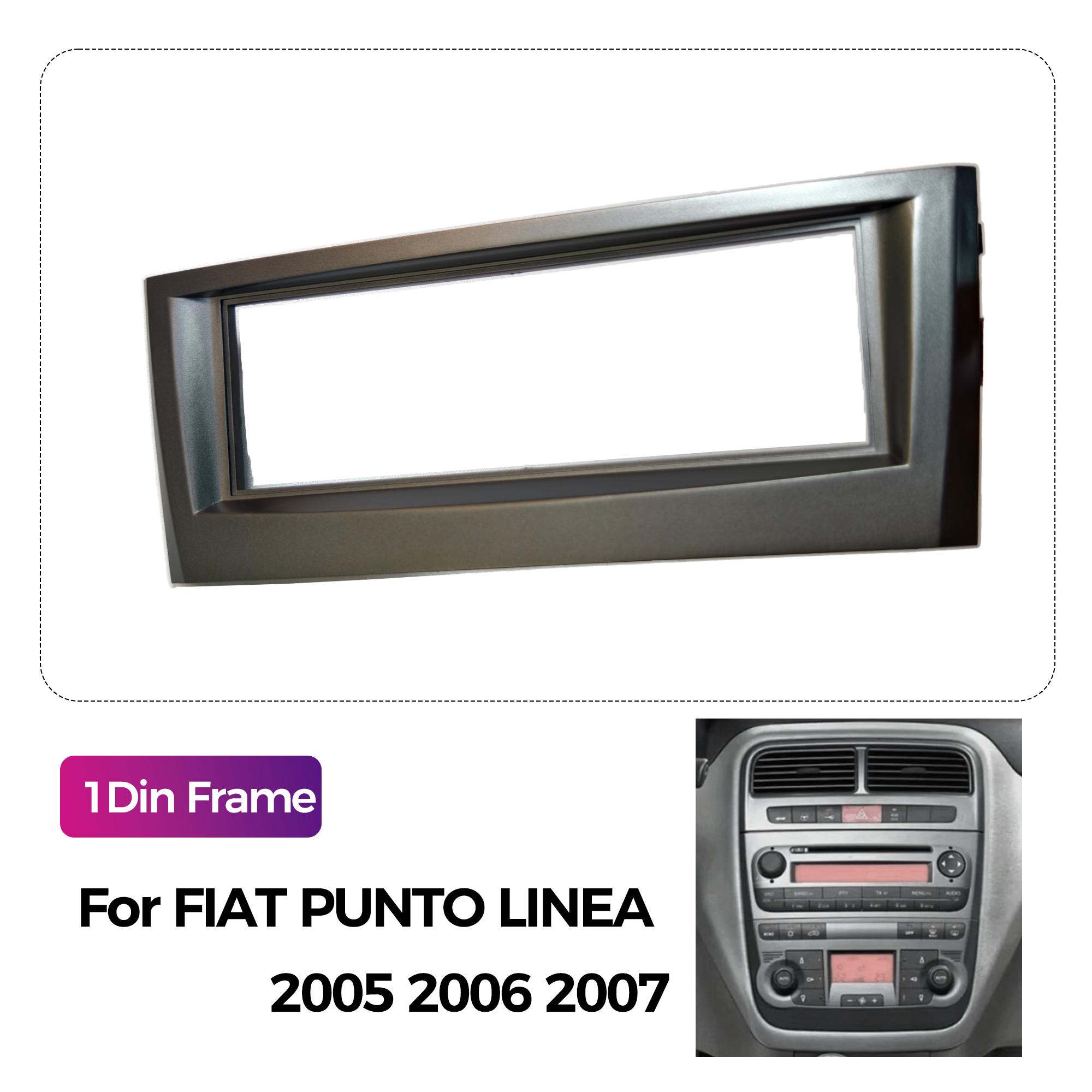 1Din Car Radio Fascia Frame Fo - Diy Electronics Radio บทวิจารณ์และราคา