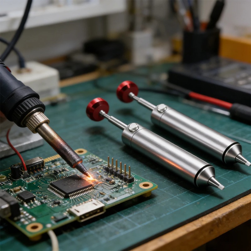 ANSIKI MJF-D9 Solder Sucker Al - Desoldering Pump Solder บทวิจารณ์และราคา
