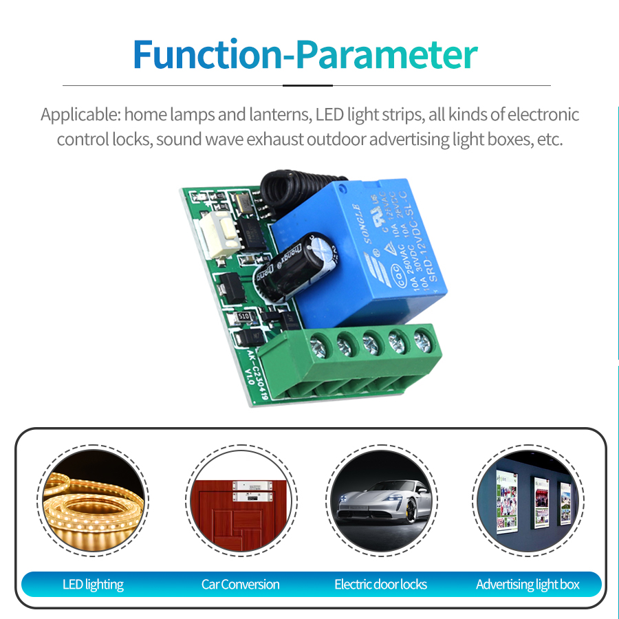 433MHz DIY Wireless Switch DC1 - Rf 433Mhz Module บทวิจารณ์และราคา