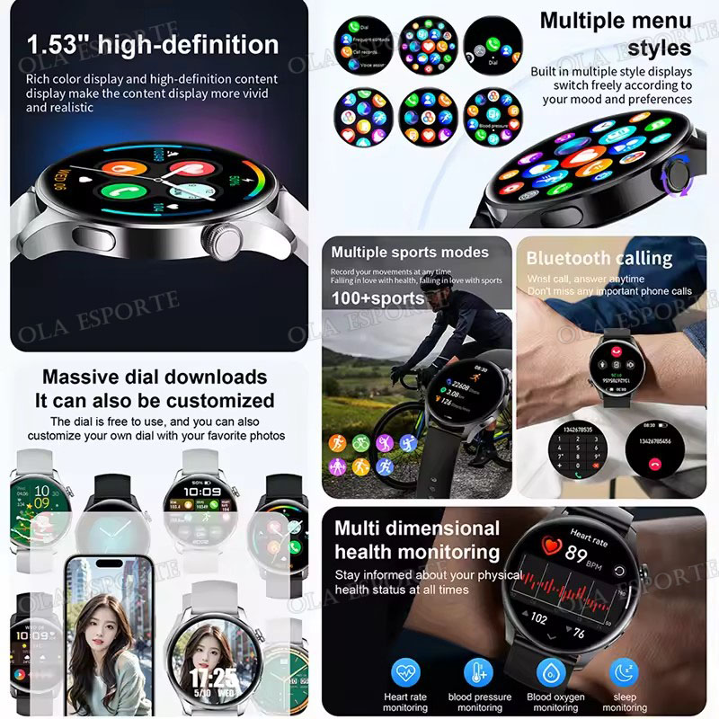 New SmartWatch for Men Women B - Diy Electronics Audio บทวิจารณ์และราคา