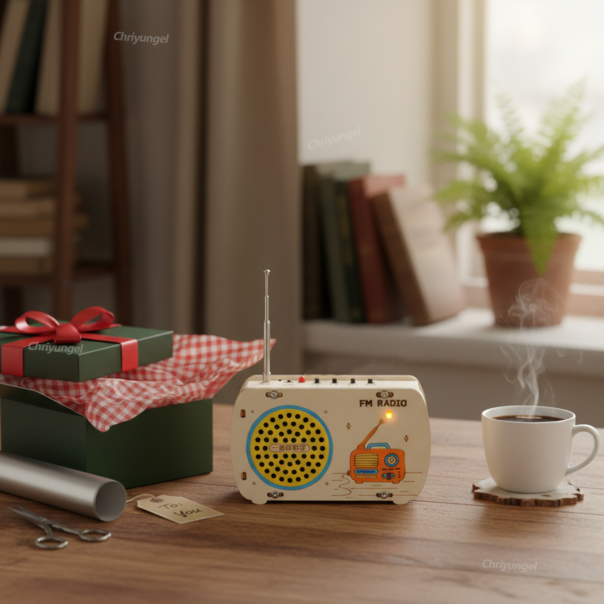 DIY Wooden Radio Kit Retro FM  - Diy Electronics Radio บทวิจารณ์และราคา
