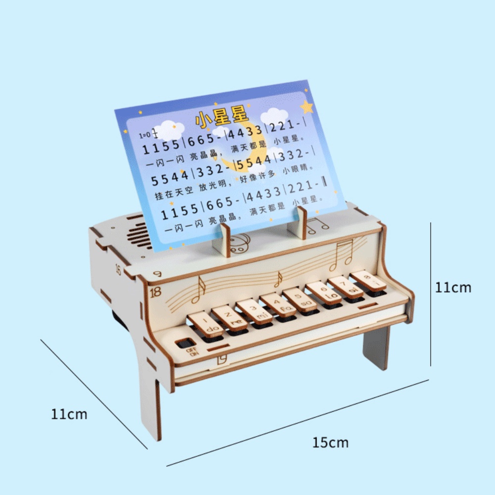 DIY Wooden Electronic Piano Mo - Diy Electronics Learning Kit บทวิจารณ์และราคา