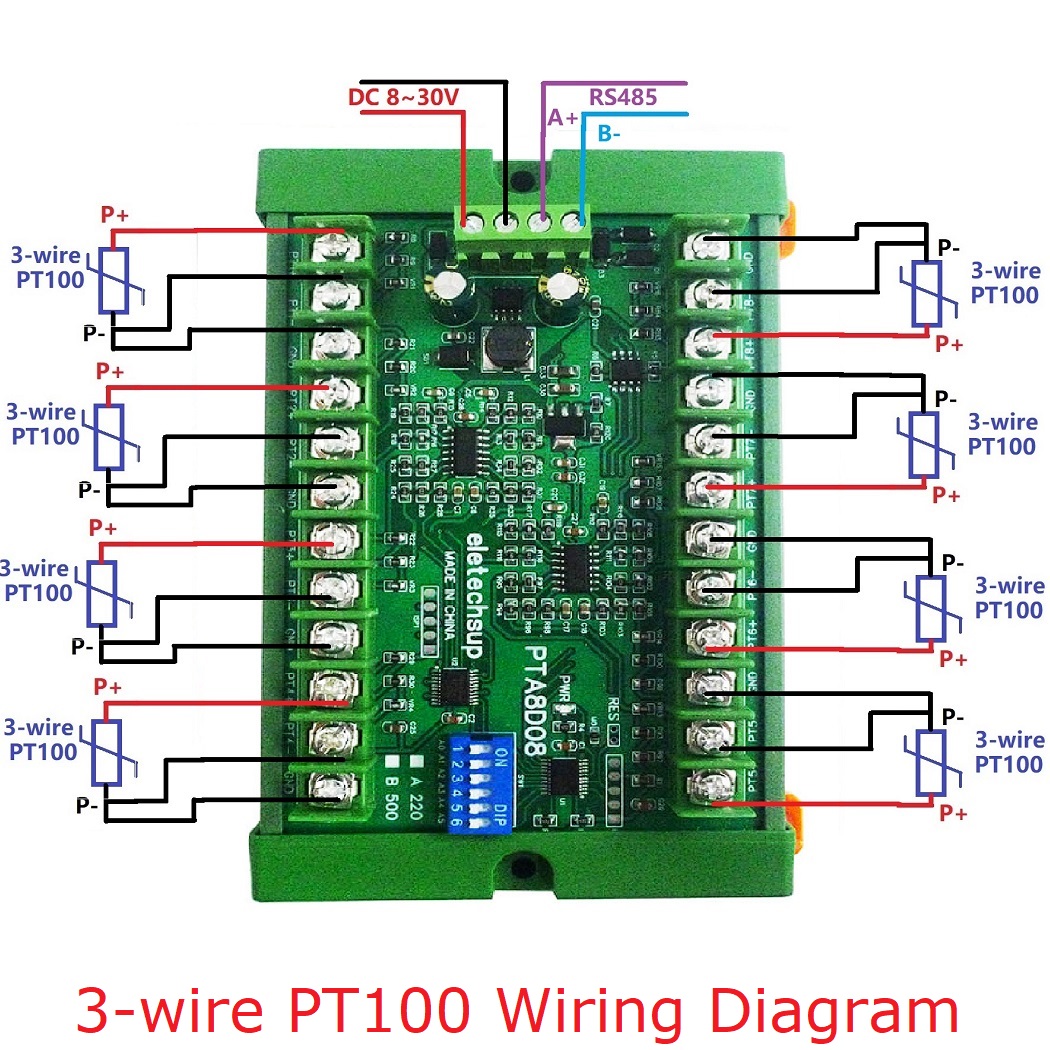 RS485 Temperature Sensor Acqui - Ds18B20 Temperature Sensor บทวิจารณ์และราคา