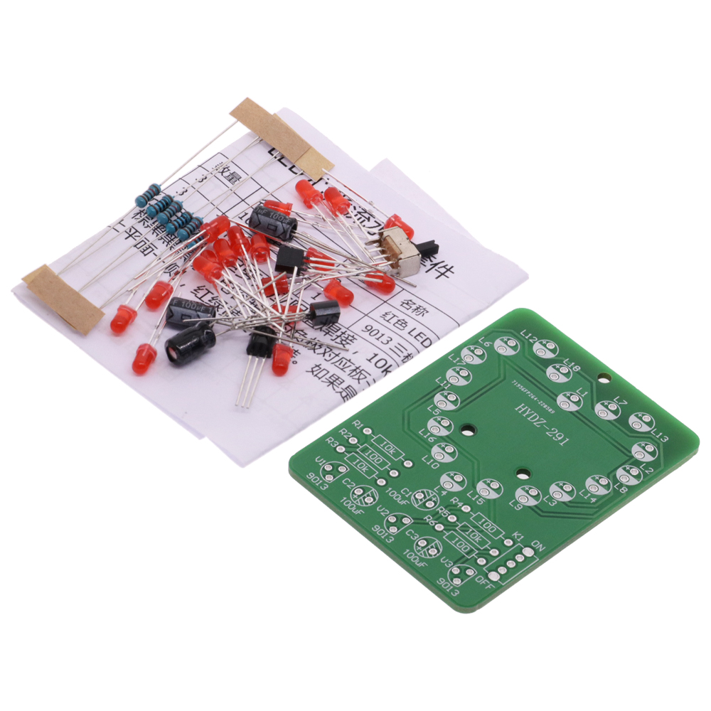 LED Heart-Shaped Running Light - Diy Electronics Learning Kit บทวิจารณ์และราคา