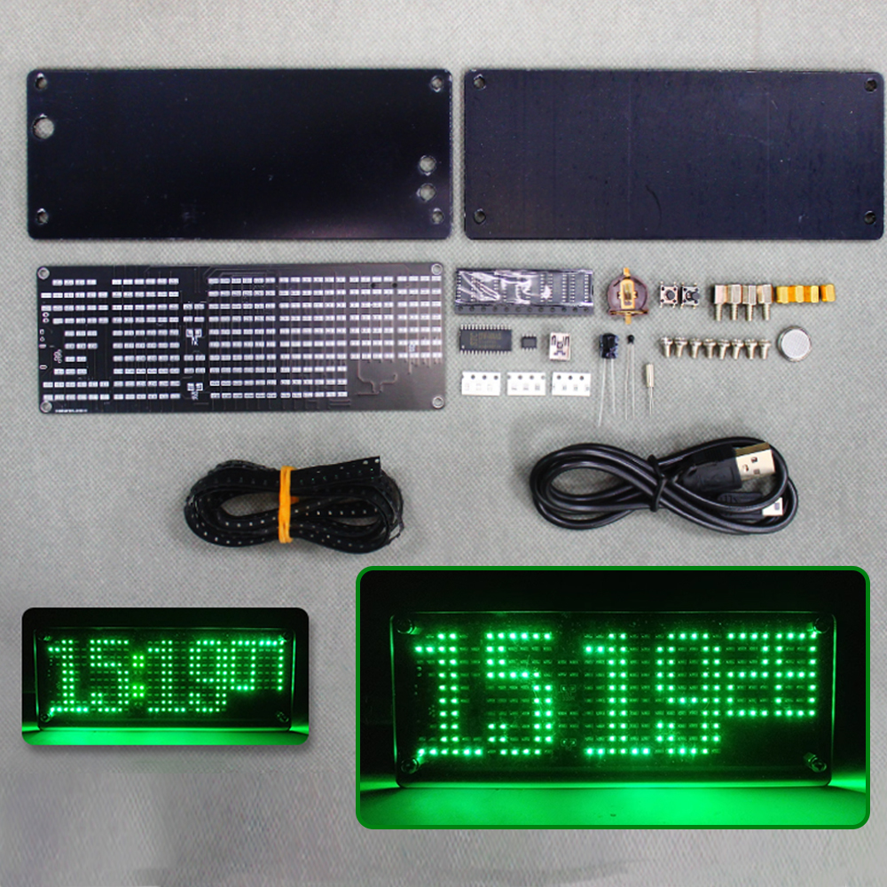 DIY Digital Dot Matrix Clock E - Diy Electronics Learning Kit บทวิจารณ์และราคา