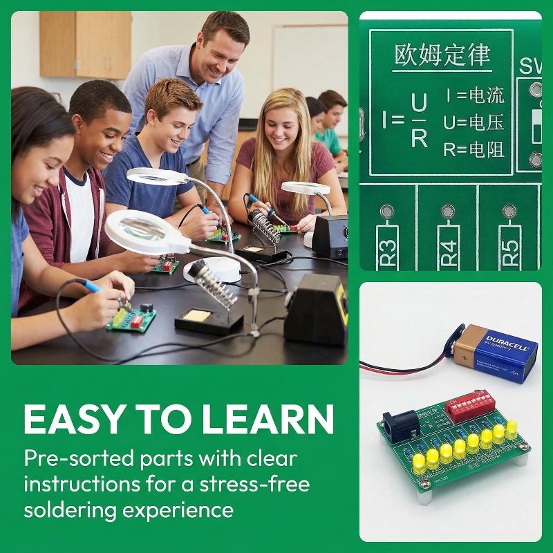 Student Electronic Soldering K - Diy Electronics Learning Kit บทวิจารณ์และราคา