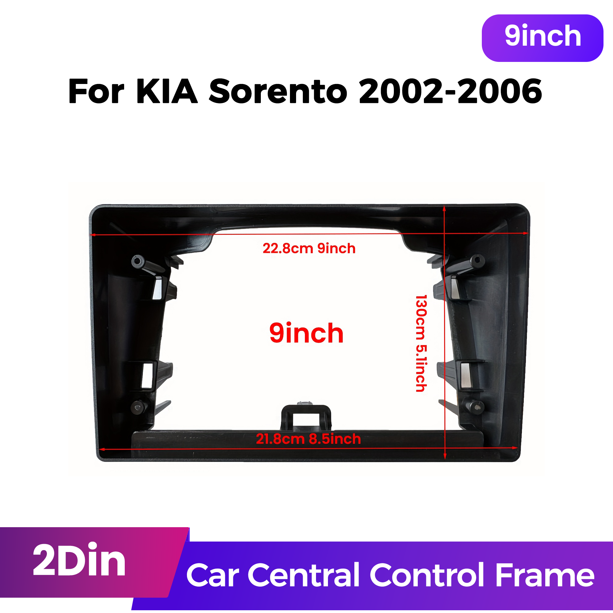9 Inch Double din Car Frame Fa - Diy Electronics Radio บทวิจารณ์และราคา