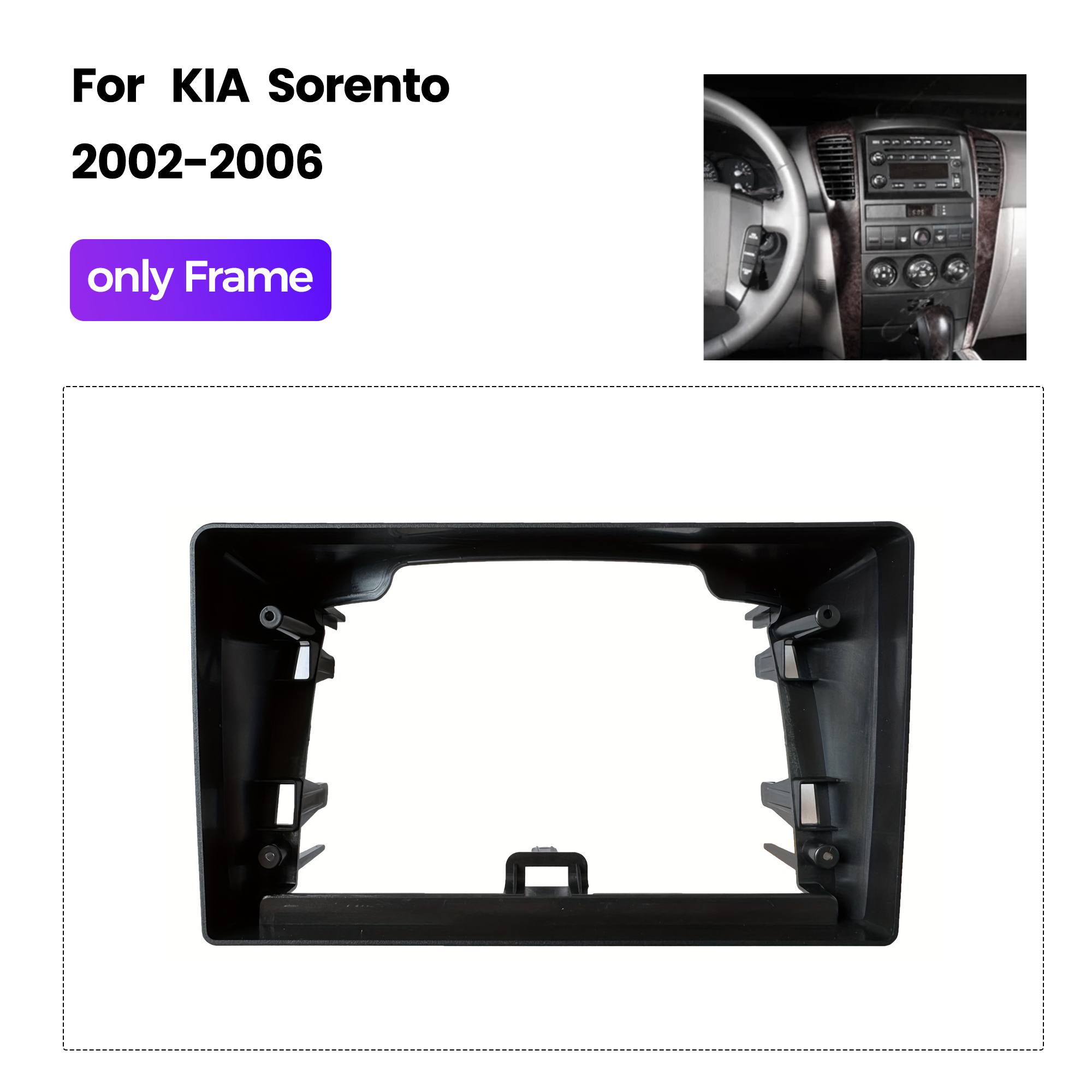 9 Inch Double din Car Frame Fa - Diy Electronics Radio บทวิจารณ์และราคา