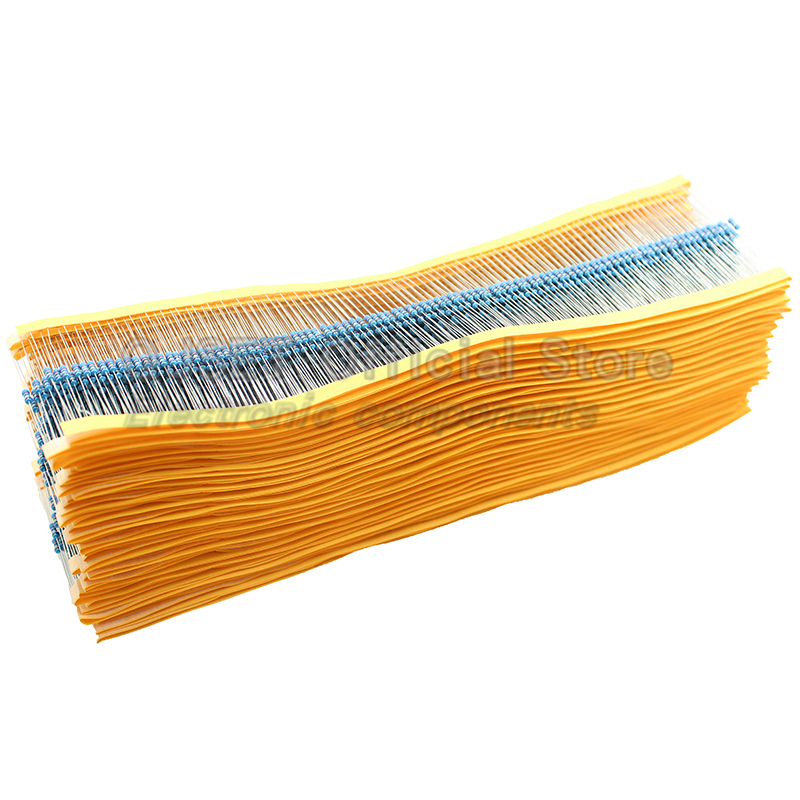 100pcs 1/4W Metal Film Resisto - Resistor Kit 1 4W บทวิจารณ์และราคา