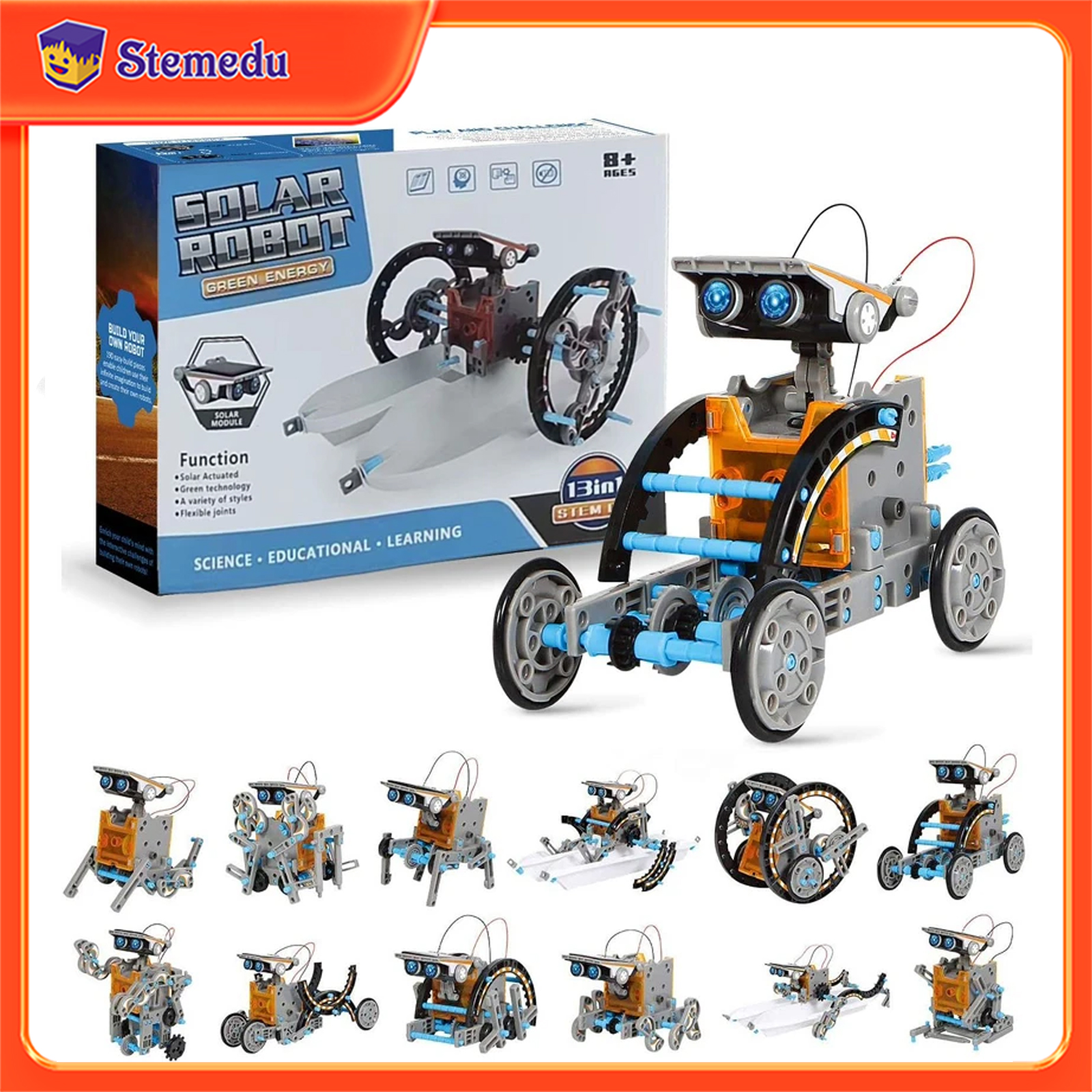 13 in 1 Solar Powered Robot Sc - Diy Electronics Supplies บทวิจารณ์และราคา